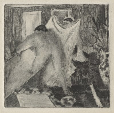 Uit het bad, c.1878-80 door Edgar Degas