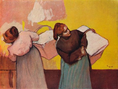 Les Blanchisseuses, c1878 door Edgar Degas