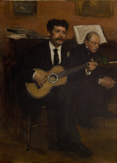 Lorenzo Pagans en Auguste de Gas door Edgar Degas