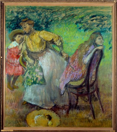 Madame Alexis Rouart en haar kinderen door Edgar Degas