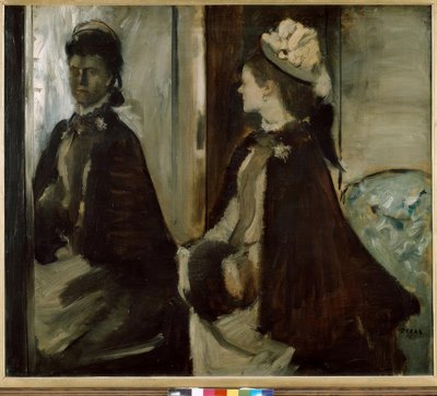 Madame Jeantaud bij de spiegel door Edgar Degas