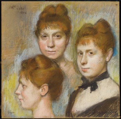 Mademoiselle Salle, 1886 door Edgar Degas