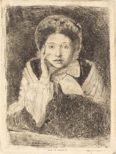 Marguerite De Gas, de zus van de kunstenaar (Marguerite De Gas, soeur de l