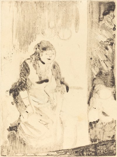 Mlle Bécat door Edgar Degas