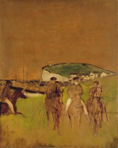 Ochtendrit, c.1866 door Edgar Degas