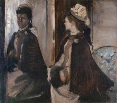 Mevrouw Jeantaud in de Spiegel door Edgar Degas
