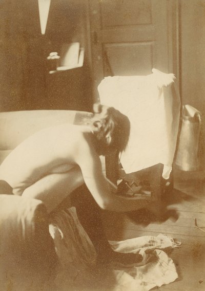 Naakt Fotostudie door Degas door Edgar Degas