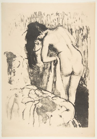 Naakte Vrouw die Zichzelf Afdroogt door Edgar Degas