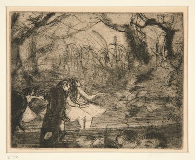 Op het Podium III door Edgar Degas