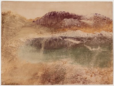 Paysage Roux door Edgar Degas