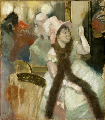 Portret na een kostuumbal door Edgar Degas