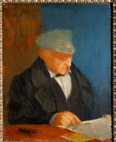 Portret van Hilaire Degas, grootvader van de kunstenaar door Edgar Degas
