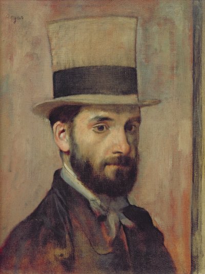 Portret van Leon Bonnat (1833-1922) c.1863 door Edgar Degas