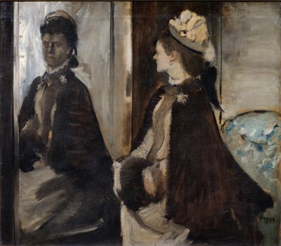 Portret van Madame Jeantaud door Edgar Degas