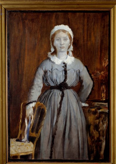 Portret van Marguerite Degas door Edgar Degas