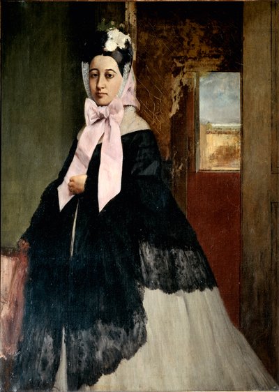 Portret van Therese De Gas door Edgar Degas
