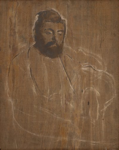 Portret van een man door Edgar Degas