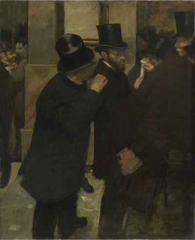 Portretten op de beurs door Edgar Degas