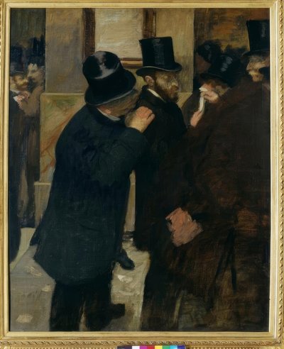 Portretten op de beurs door Edgar Degas