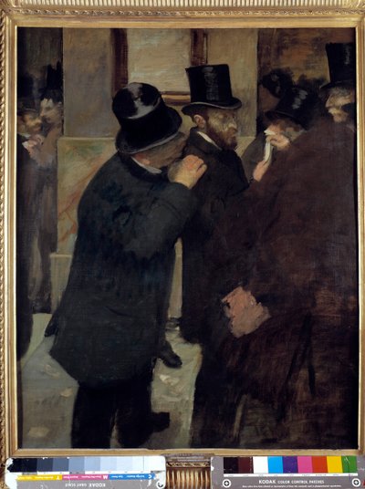 Portretten op de Beurs door Edgar Degas