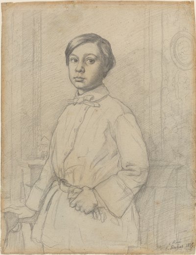 René de Gas [recto] door Edgar Degas