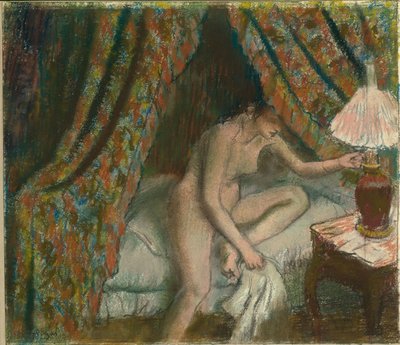 Terugtredend door Edgar Degas
