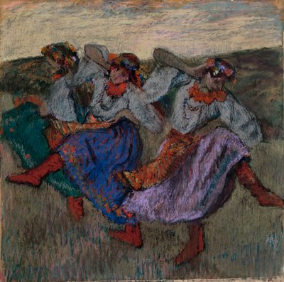 Russische Dansers, c.1899 door Edgar Degas