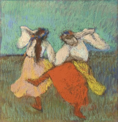 Russische danseressen. Rond 1899 door Edgar Degas