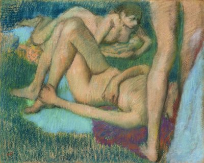 Studies van het naakt door Edgar Degas
