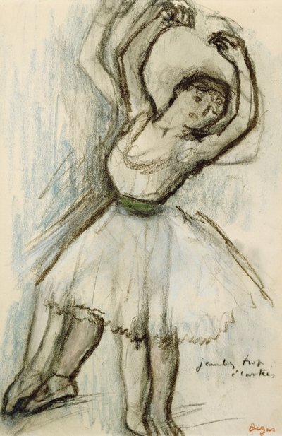 Studie van een danseres door Edgar Degas