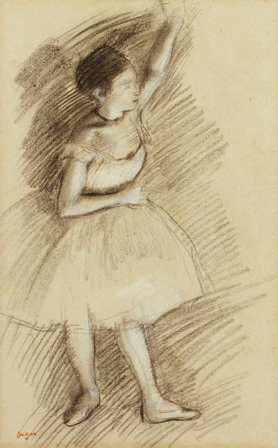 Studie van een danseres door Edgar Degas