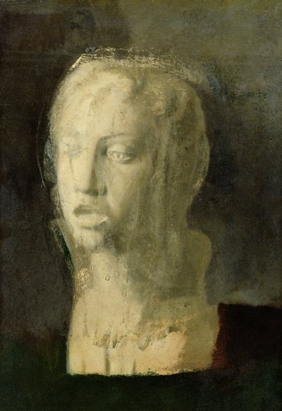 Studie van het hoofd van een jonge zanger, naar Della Robbia, c.1856-58 door Edgar Degas