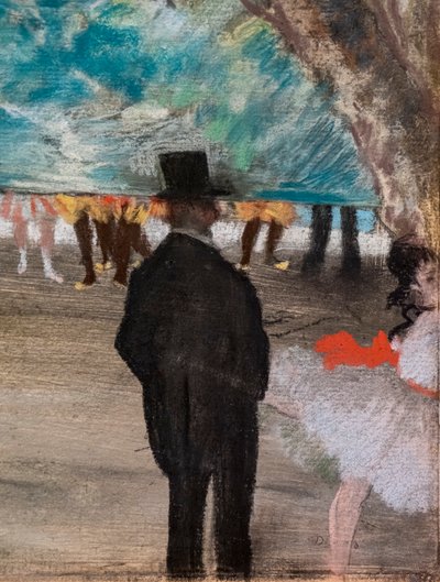 Het Gordijn (detail) door Edgar Degas