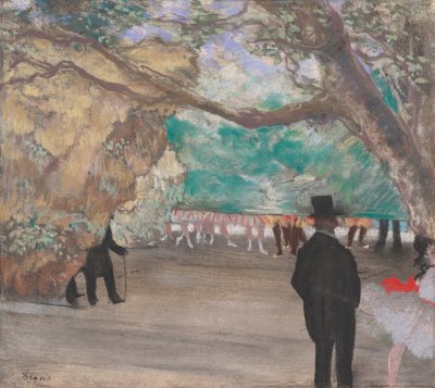 Het Gordijn door Edgar Degas