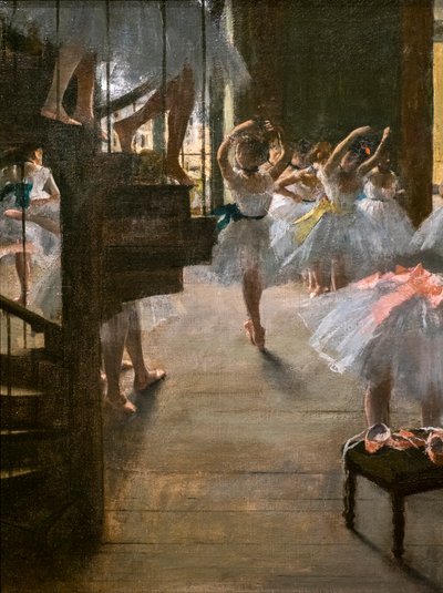 De Dansles (detail). 1873. Olieverf op doek. door Edgar Degas