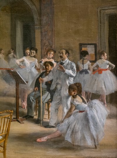 De dansles (detail) door Edgar Degas