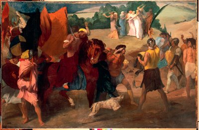 De dochter van Jefta door Edgar Degas
