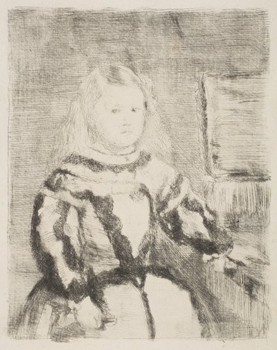 De Infanta Margarita, naar Velázquez, 1862-64 door Edgar Degas