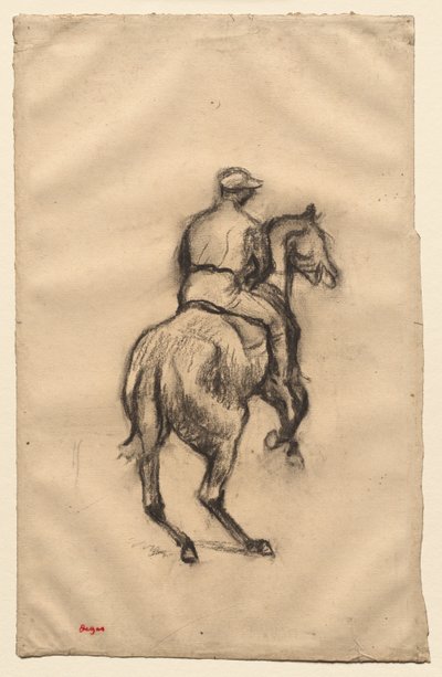 De jockey door Edgar Degas