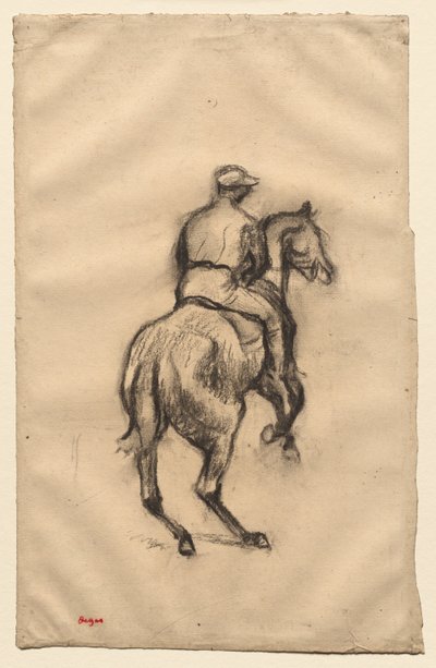 De jockey door Edgar Degas