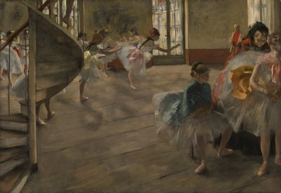 De Repetitie, c.1877 door Edgar Degas