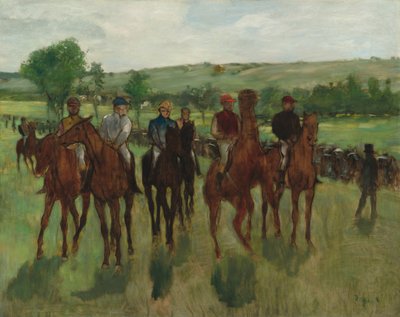 De Ruiters, ca. 1885 door Edgar Degas
