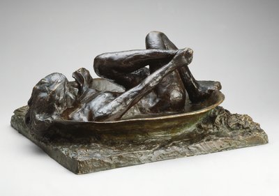 Het bad, gemodelleerd 1889 gegoten 1919-21 door Edgar Degas