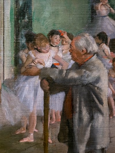 De dansles (detail) door Edgar Degas
