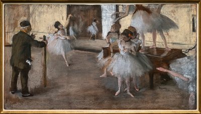 De dansles. Rond 1876. door Edgar Degas