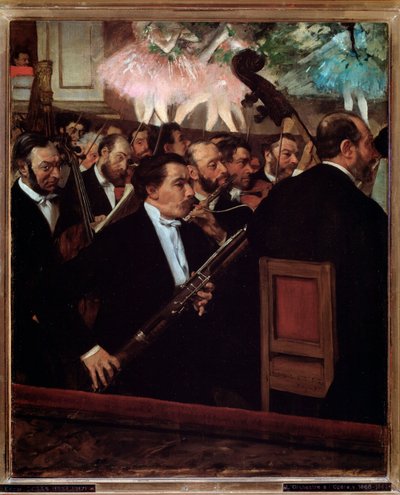 Het orkest van de Opera in Parijs door Edgar Degas