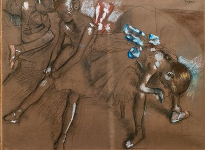 Drie dansers door Edgar Degas