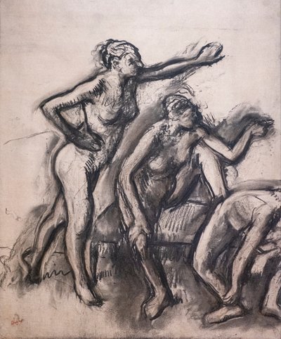 Drie naakte dansers, ca. 1903 door Edgar Degas