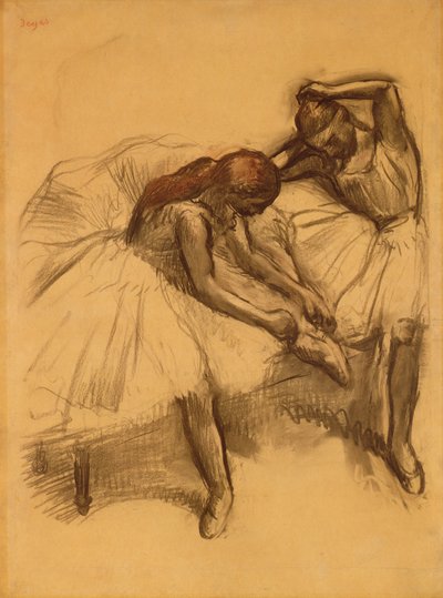 Twee Dansers, 1905 door Edgar Degas