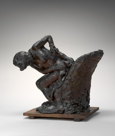 Zittende vrouw, haar linkerheup afvegend, 1890s-1911 door Edgar Degas